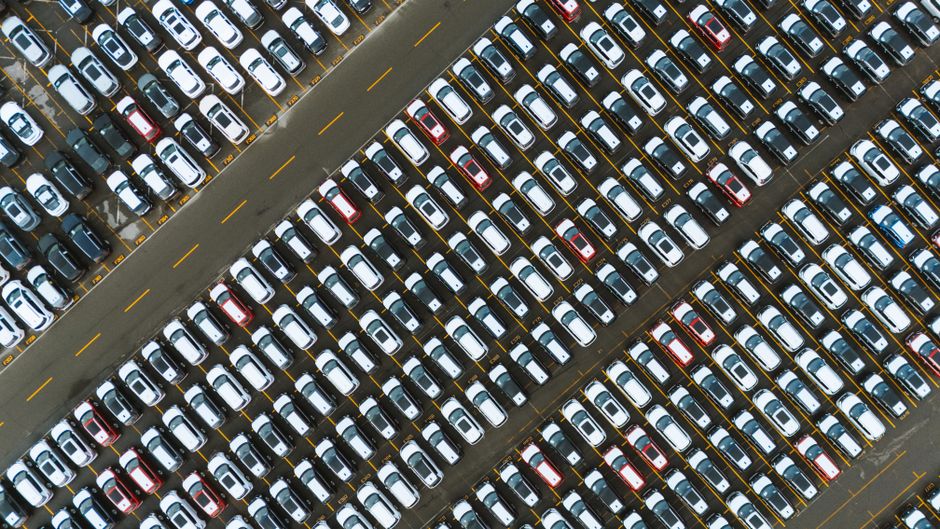 Photo by Luke Miller on Pexels Aerial perspective of neatly parked cars in a large parking lot. Photo by Luke Miller on Pexels