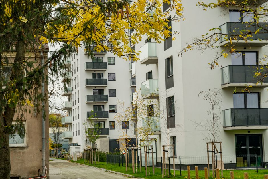 Photo by SHOX ART on Pexels Contemporary apartment buildings in a city during fall with yellow leaves. Photo by SHOX ART on Pexels