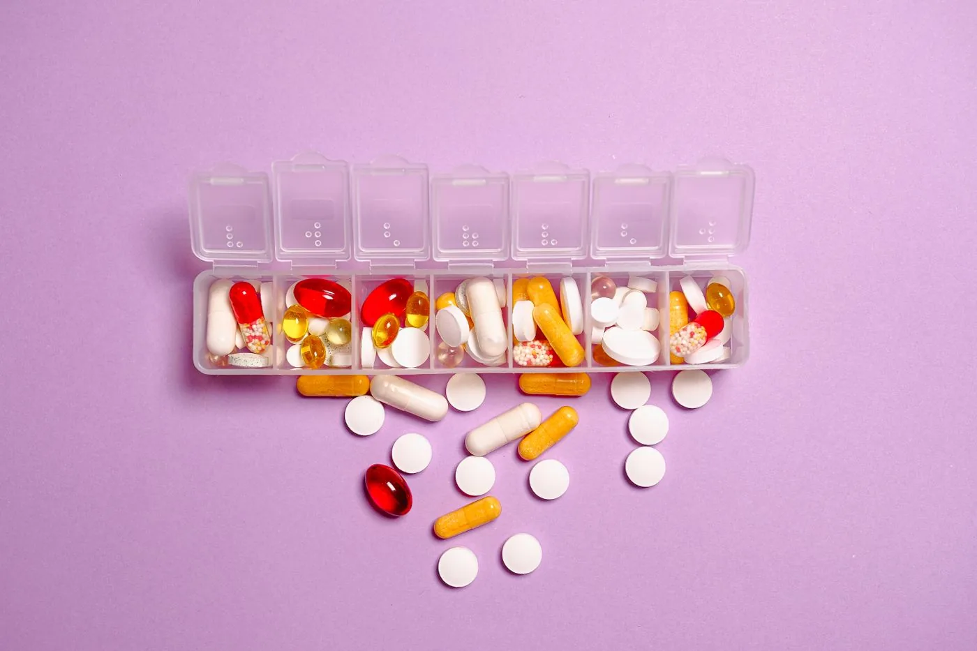 Doctors — Weekly pill organiser with vitamins and supplements for daily routines