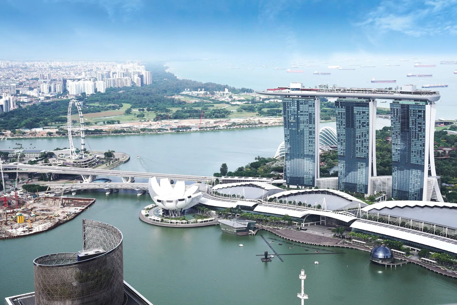 Singapore city skyline