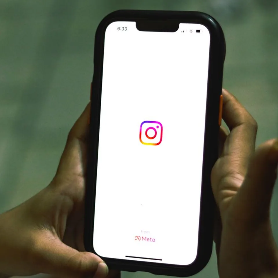 Instagram open on a phone