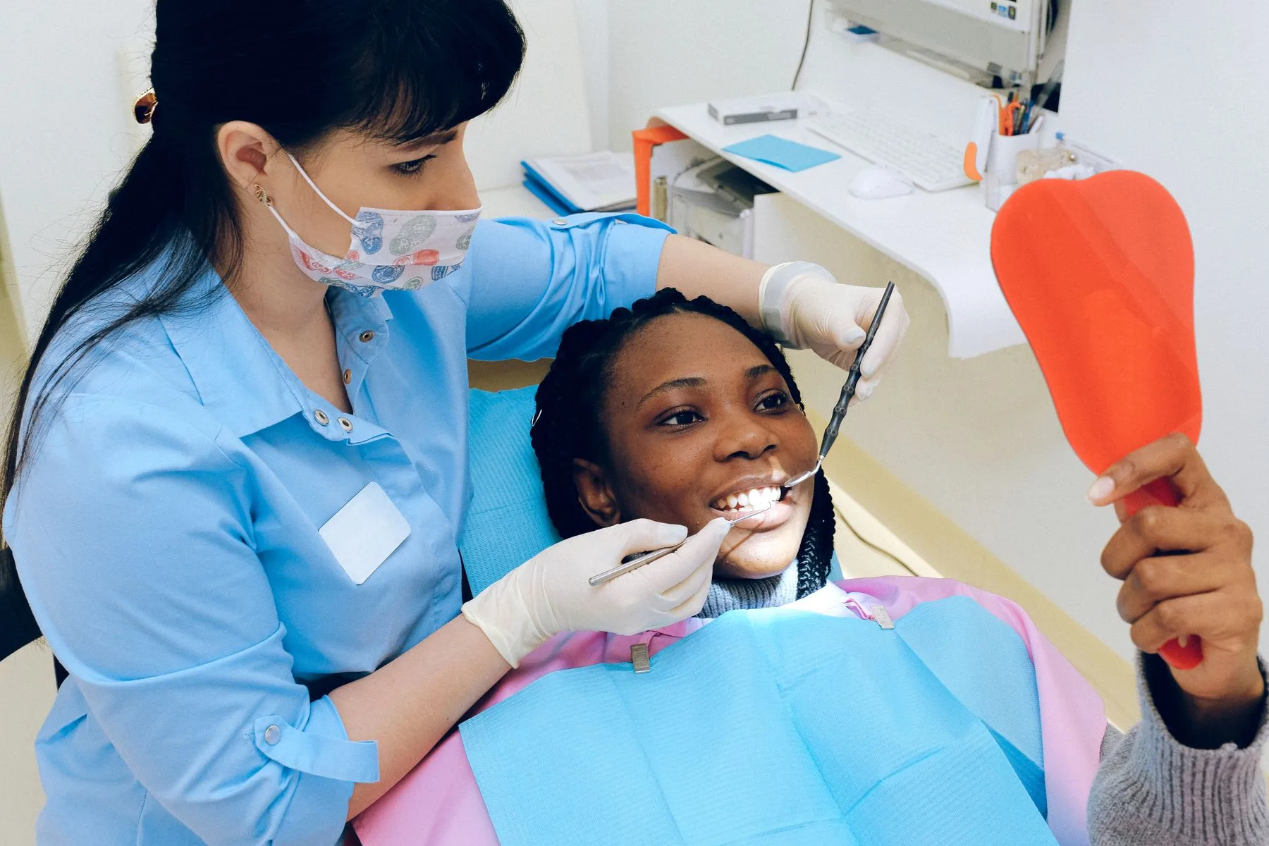 Clinician preparing for a skin consultation. Photo by Anna Shvets on Pexels