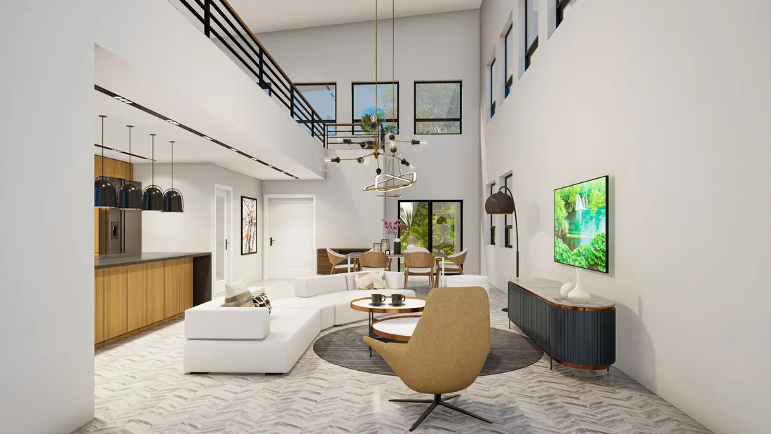 Elegant modern living room with sleek furniture and minimalist decor. Photo by Salman Saqib on Pexels