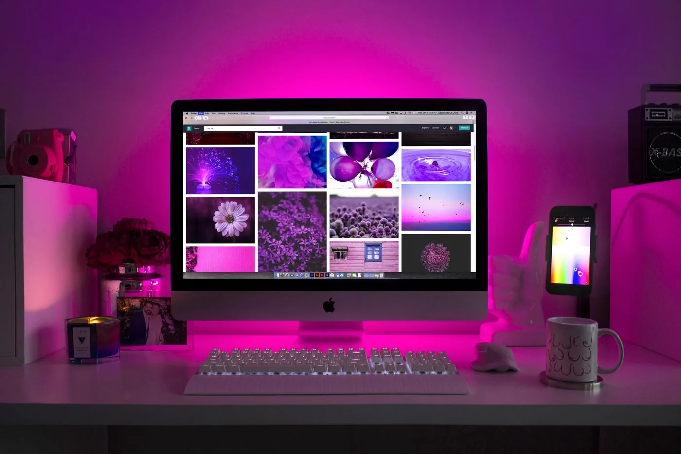 Creative assets previewed across desktop and mobile screens. Photo by Designecologist on Pexels
